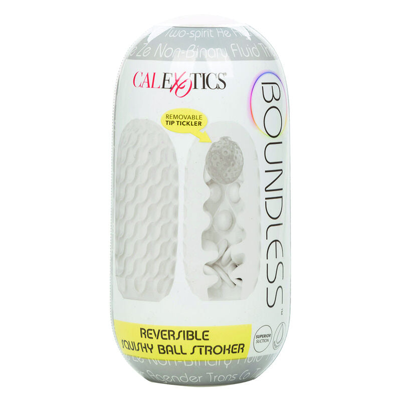 CalExotics Boundless Squishy Ball Stroker Reversibile Giallo – immagine 2