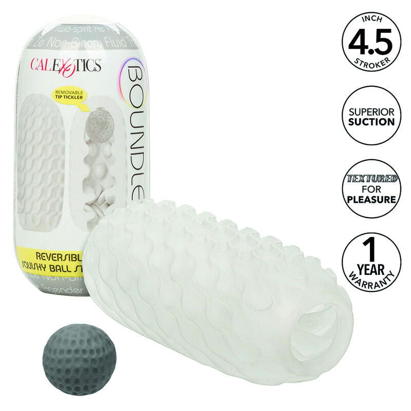CalExotics Boundless Squishy Ball Stroker Reversibile Giallo