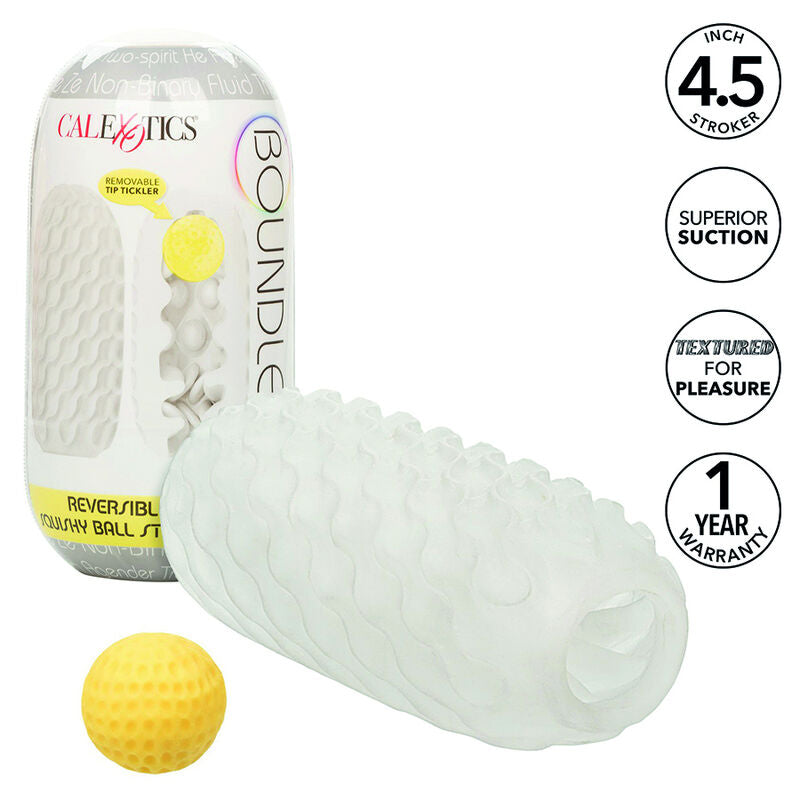 CalExotics Boundless Squishy Ball Stroker Reversibile Grigio