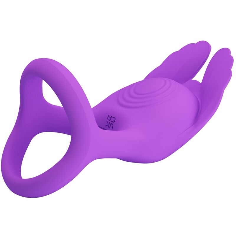 Pretty Love Silas Anello Vibrante Ricaricabile Viola – immagine 3