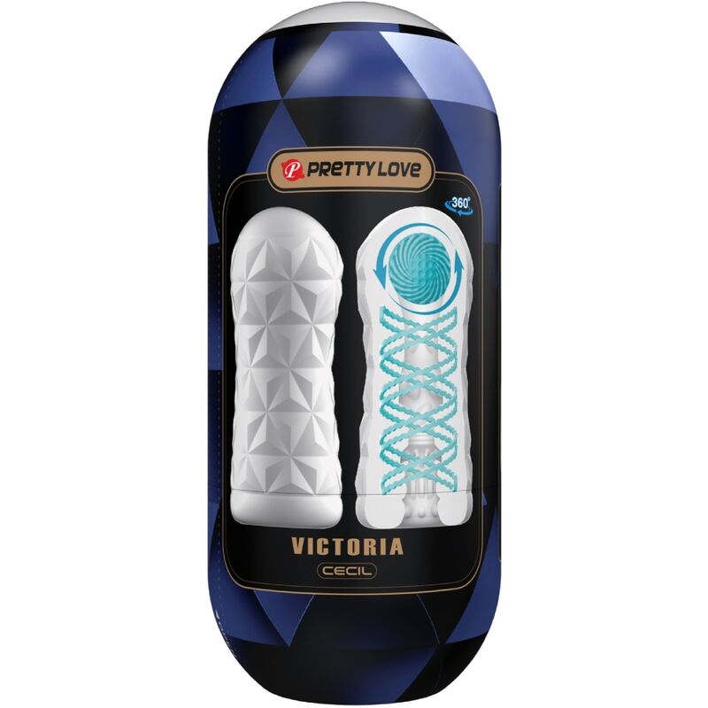 Pretty Love Victoria Cecil Masturbatore con Spirale Rotante Bianco