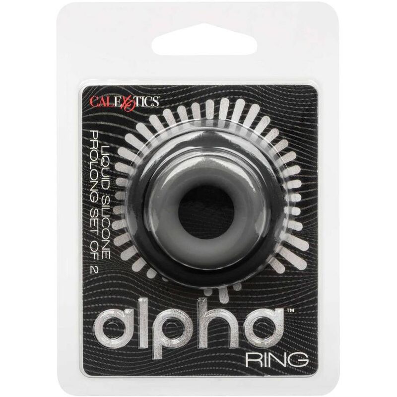 CalExotics Alpha Prolong Set 2 Anelli in Silicone Liquido Grigio – immagine 2