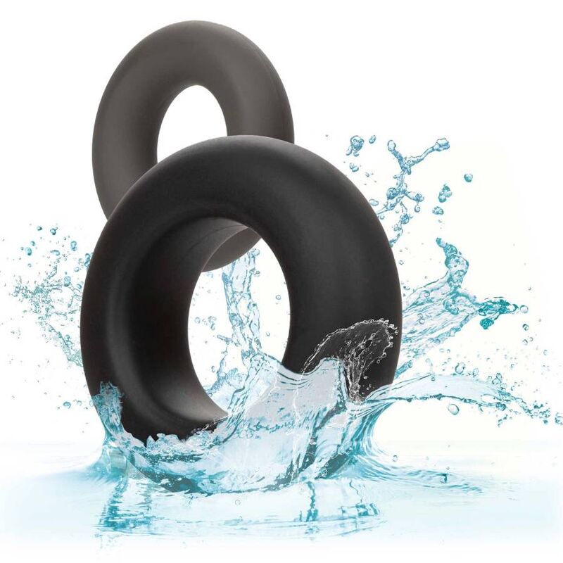 CalExotics Alpha Prolong Set 2 Anelli in Silicone Liquido Grigio – immagine 7