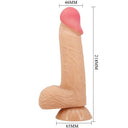 Pretty Love Sliding Skin dildo realistico 20,6 cm carne – foto 6