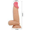 Pretty Love Sliding Skin dildo realistico 19,4 cm carne – foto 6