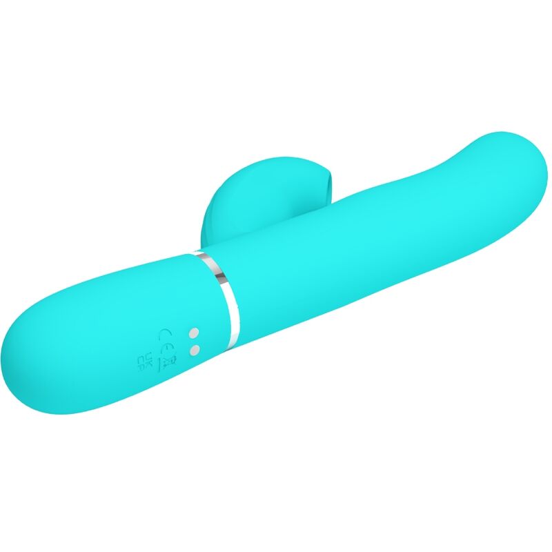 Pretty Love Perlita Vibratore Rabbit 3 in 1 Punto G Verde Acqua – immagine 4