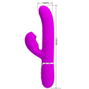 Pretty Love Perlita Vibratore Rabbit 3 in 1 Punto G Viola – immagine 7
