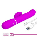Pretty Love Perlita Vibratore Rabbit 3 in 1 Punto G Viola – immagine 9