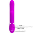 Pretty Love Perlita Vibratore Rabbit 3 in 1 Punto G Viola – immagine 8