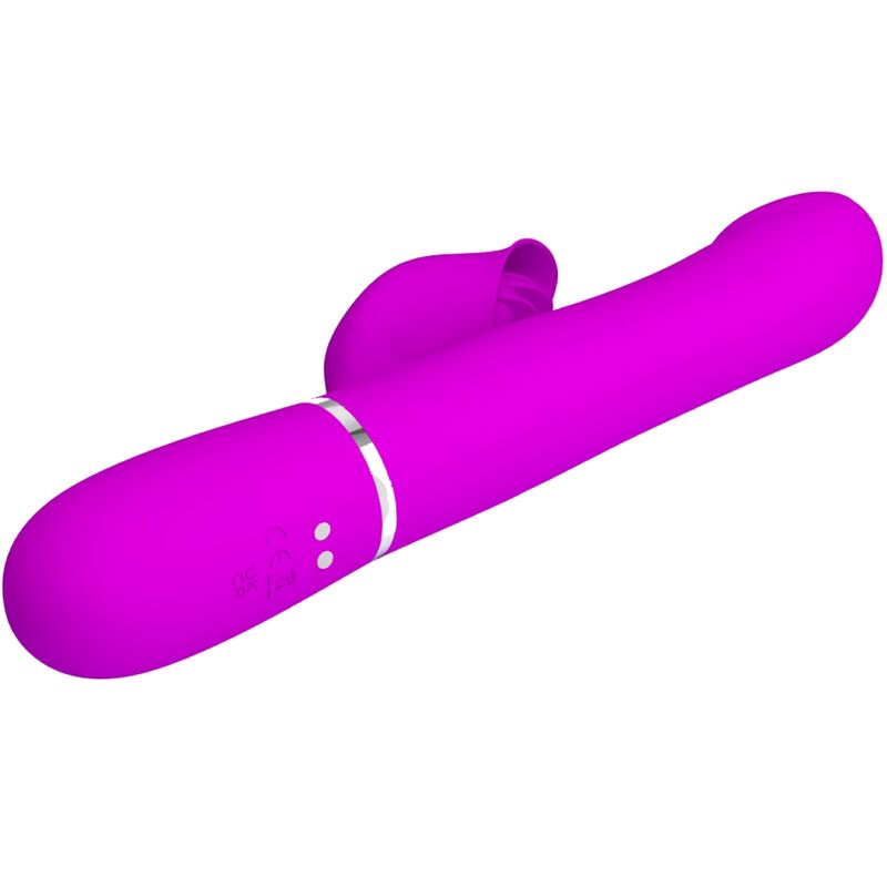 Pretty Love Vibratore Rabbit con Perle Su e Giù Viola – immagine 5