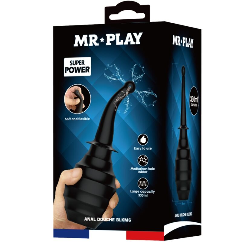 Mr Play Doccia Anale a Pera BLKM6 Nero – immagine 7