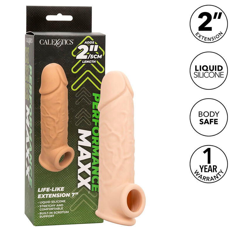 CalExotics Performance Maxx Life-Like Extension 7 Guaina Estensore Pelle Chiara