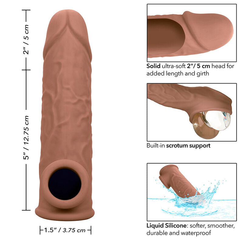 CalExotics Performance Maxx Life-Like Extension 7 Guaina Estensore Pelle Marrone – immagine 11