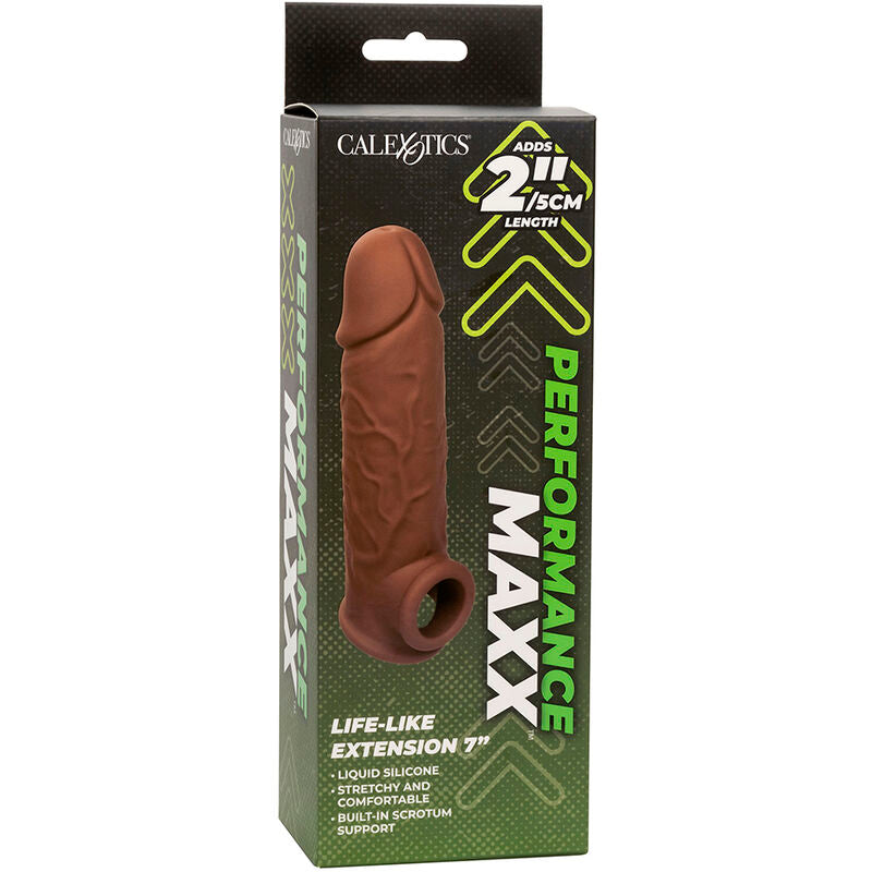 CalExotics Performance Maxx Life-Like Extension 7 Guaina Estensore Pelle Marrone – immagine 12