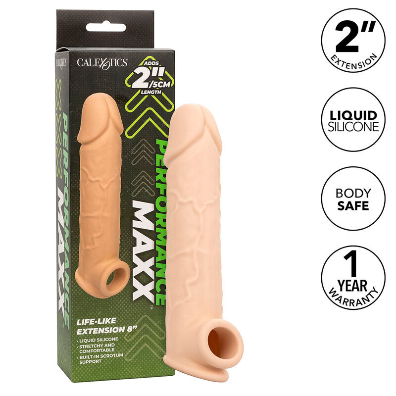 CalExotics Performance Maxx Life-Like Extension 8 Guaina Estensore Pelle Chiara – immagine 2