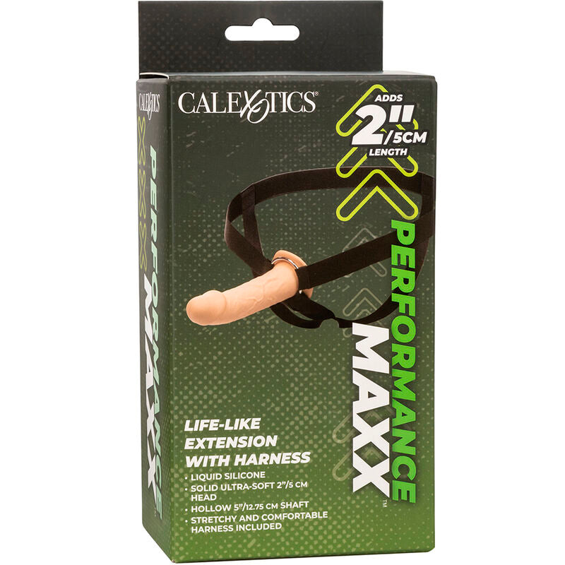 CalExotics Performance Maxx Estensione Realistica con Imbracatura Pelle Chiara – immagine 16