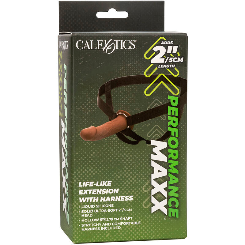 CalExotics Performance Maxx Estensione Realistica con Imbracatura Pelle Marrone – immagine 16