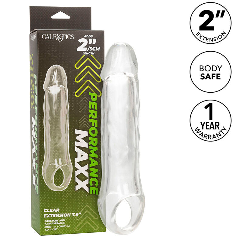 CalExotics Performance Maxx Clear Extension 7,5 Guaina Estensore Trasparente – immagine 2