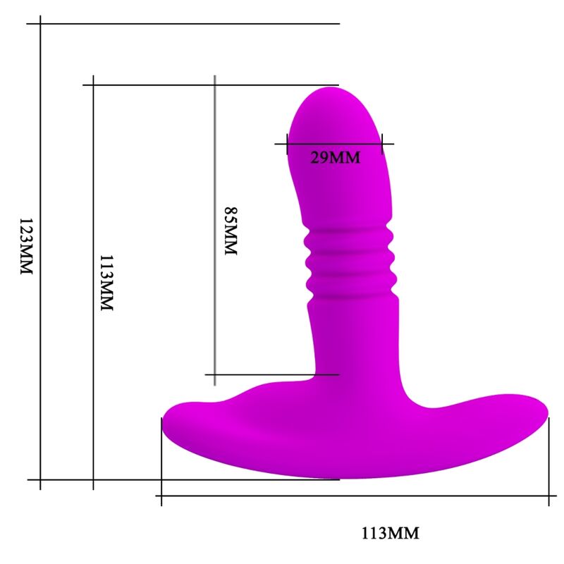 Pretty Love Heather Plug Anale Su e Giù con Ventosa – immagine 4