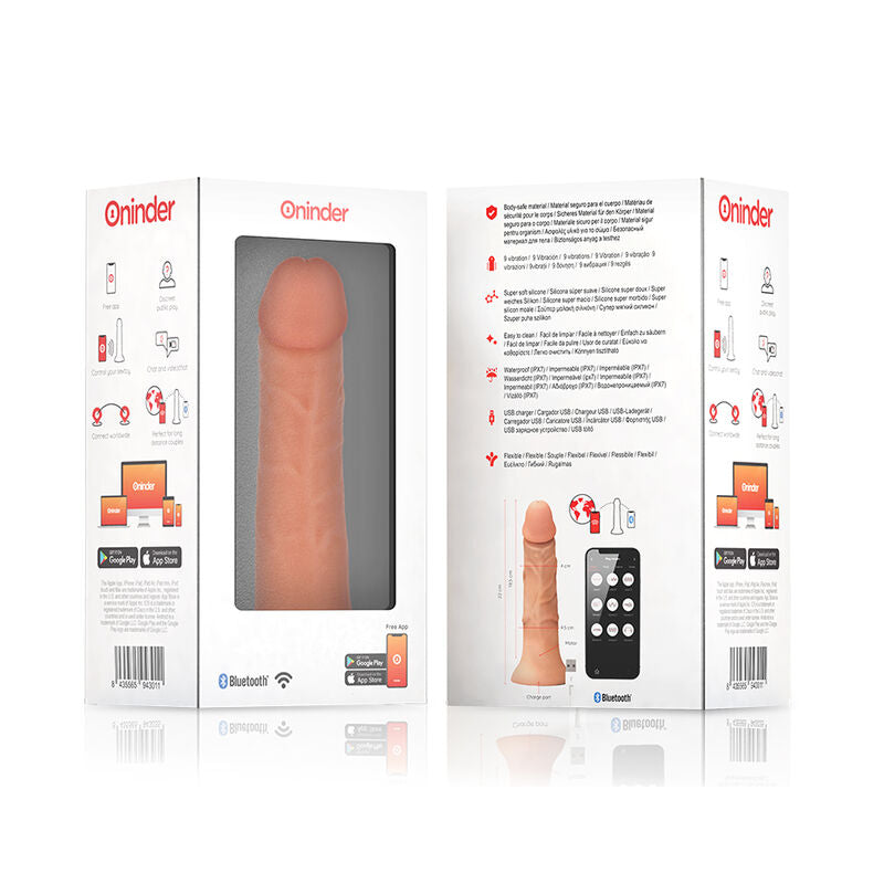 Oninder Bogotá Dildo Vibrante Realistico con App Grande 22 cm – immagine 7