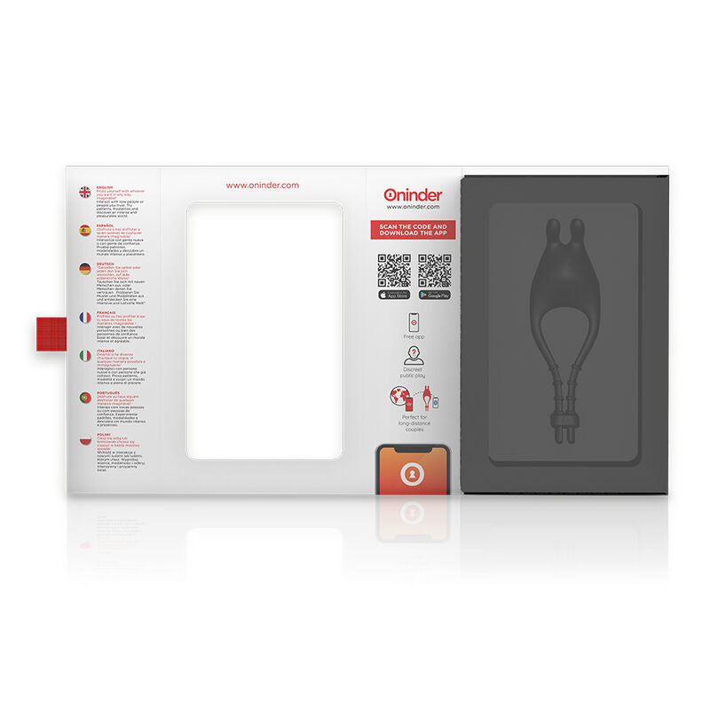 Oninder Pampa Anello Vibrante Regolabile con Stimolatore Clitoride e App – immagine 6