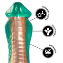 EPIC Python dildo fantasy cobra verde in silicone – foto 8