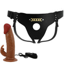 Pretty Love Marion Slip Strap-On con Dildo Rabbit Vibrante 19 cm Marrone – immagine 5