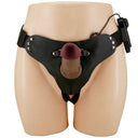 Pretty Love Marion Slip Strap-On con Dildo Rabbit Vibrante 19 cm Marrone – immagine 2