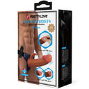 Pretty Love Marion Slip Strap-On con Dildo Rabbit Vibrante 19 cm Marrone – immagine 9