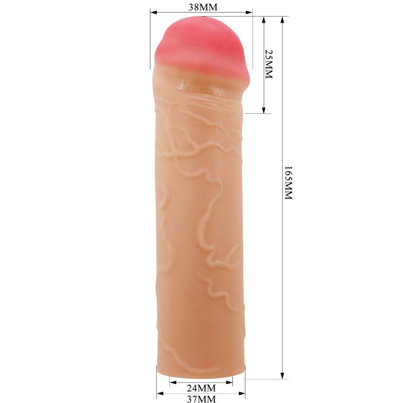 Pretty Love Nile Guaina Estensore per Pene Realistica Carne – immagine 4