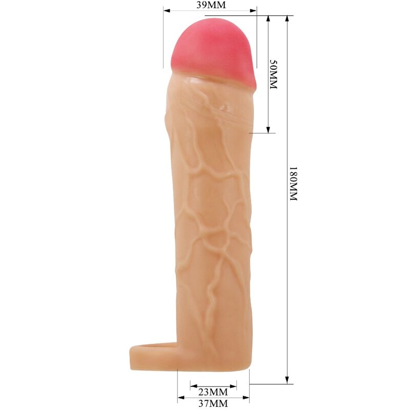 Pretty Love Hani Guaina Estensore in Silicone Liquido con Nodi Stimolanti – immagine 4