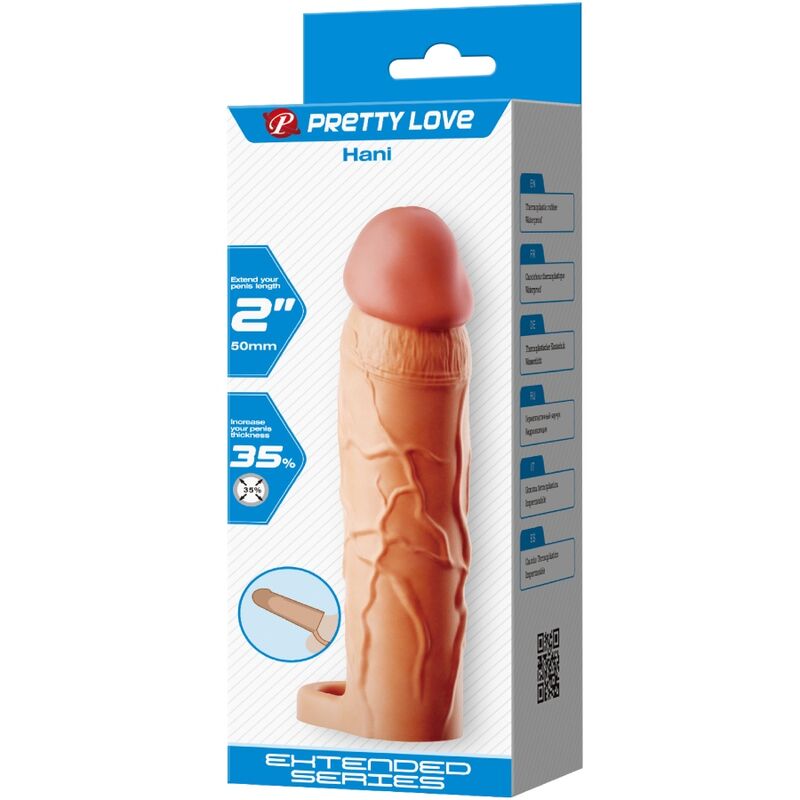 Pretty Love Hani Guaina Estensore in Silicone Liquido con Nodi Stimolanti – immagine 6
