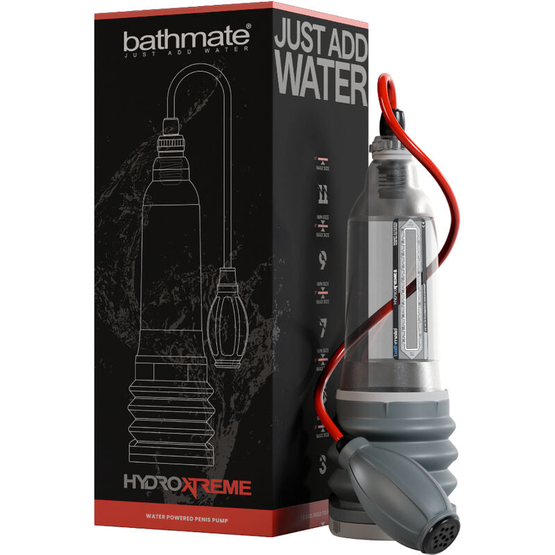 Bathmate Hydroxtreme8 Pompa per Pene Idraulica con Pompetta Manuale