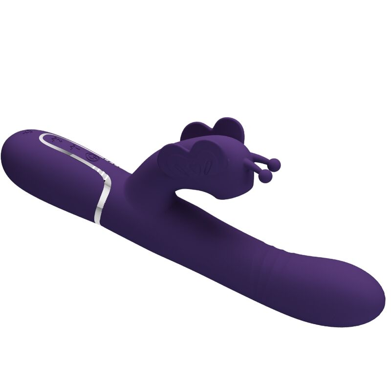 Pretty Love Vibratore Rabbit 4 in 1 con Farfalla Viola – immagine 5