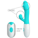 Pretty Love Snappy Vibratore Rabbit Punto G 30 Funzioni Verde Acqua – immagine 7