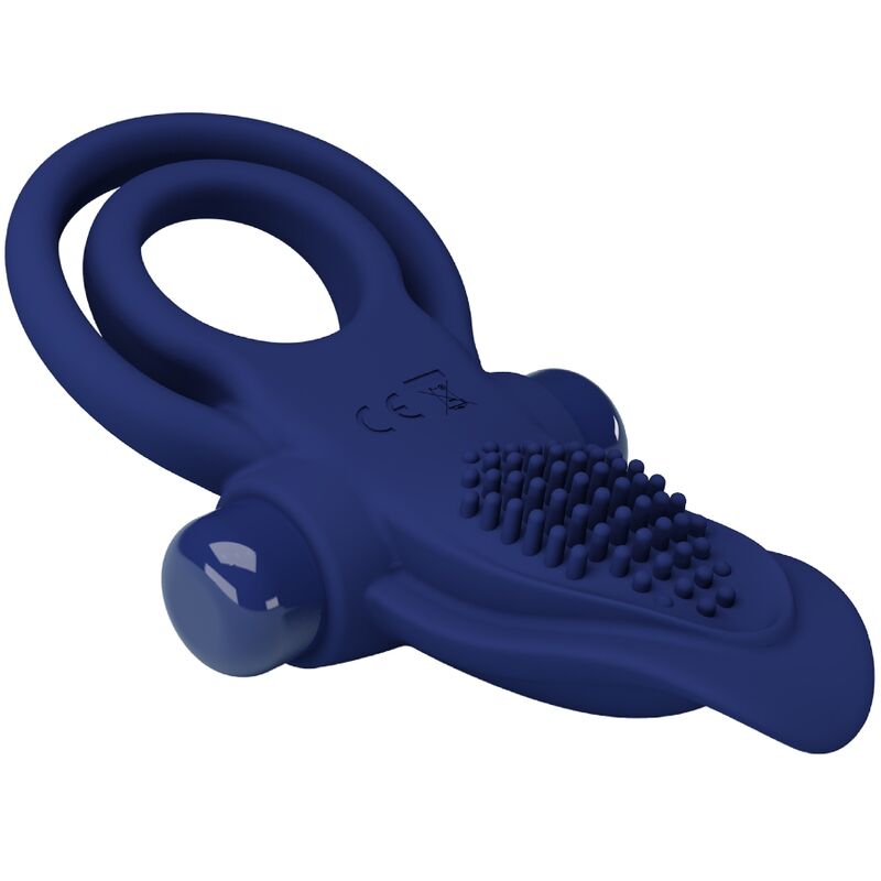 Pretty Love Bronson Doppio Anello Vibrante Blu – immagine 4