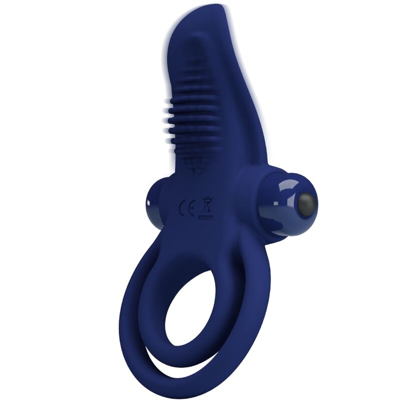 Pretty Love Bronson Doppio Anello Vibrante Blu – immagine 5
