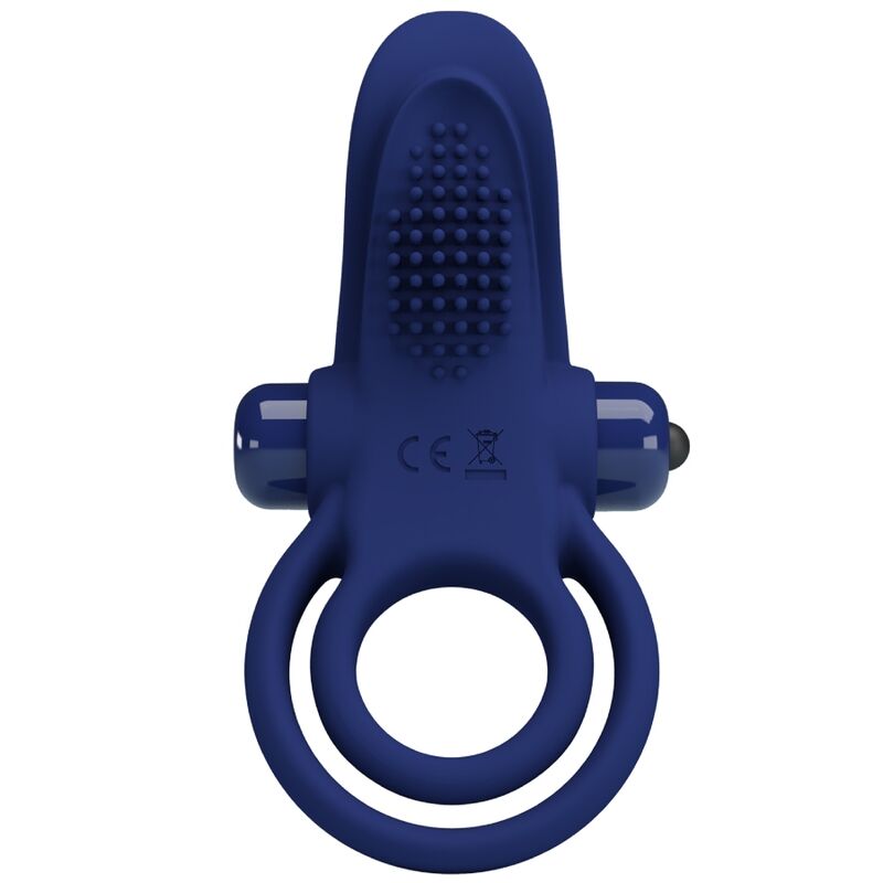 Pretty Love Bronson Doppio Anello Vibrante Blu – immagine 2