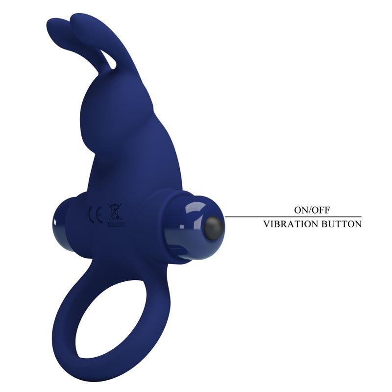 Pretty Love Jiro Anello Vibrante Coniglietto Blu – immagine 7