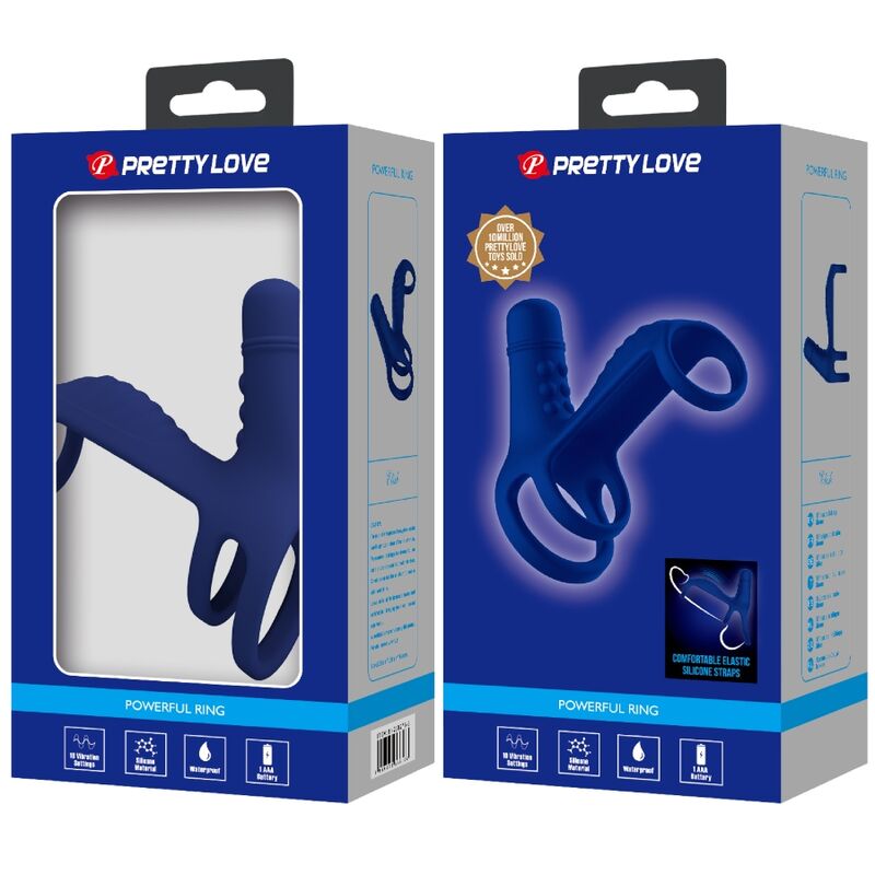 Pretty Love Elish Anello Vibrante con Guaina Blu – immagine 8
