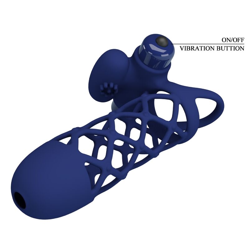 Pretty Love Giann Guaina Vibrante a Gabbia con Stimolatore Blu – immagine 5