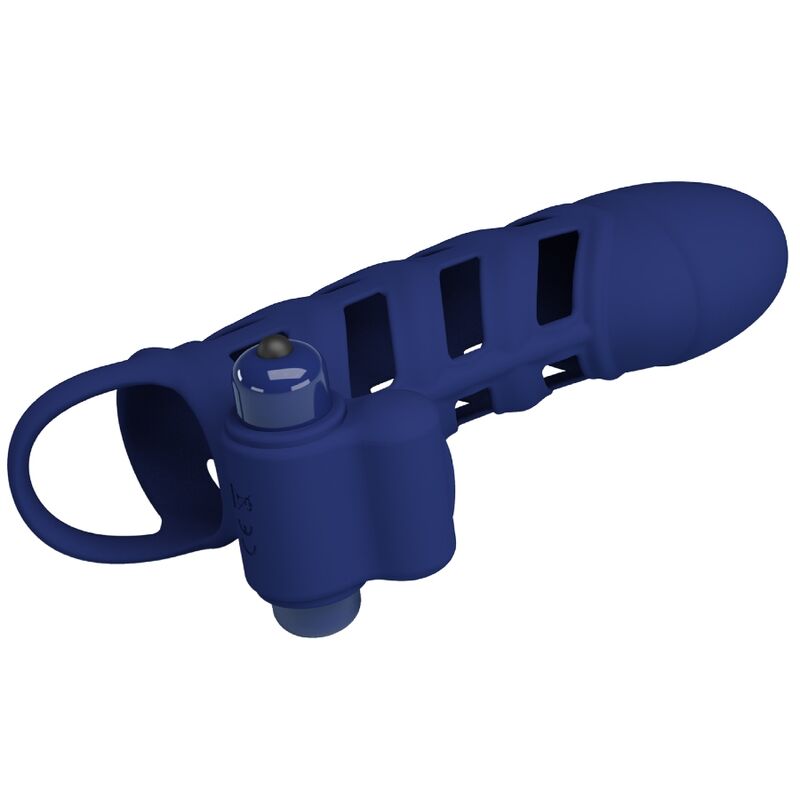 Pretty Love Altaf Guaina Vibrante in Silicone con Anello Blu – immagine 2