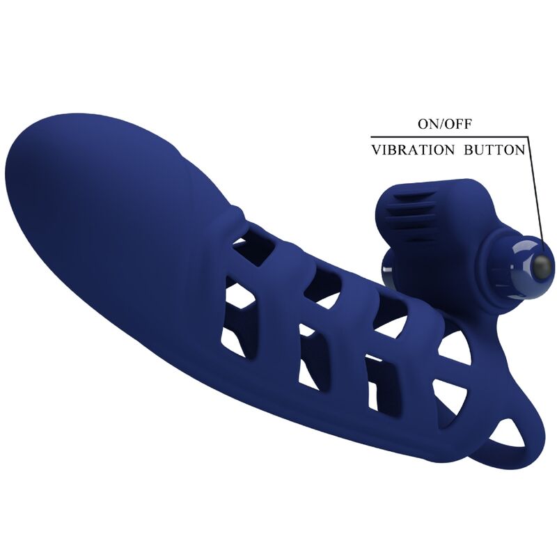 Pretty Love Altaf Guaina Vibrante in Silicone con Anello Blu – immagine 8
