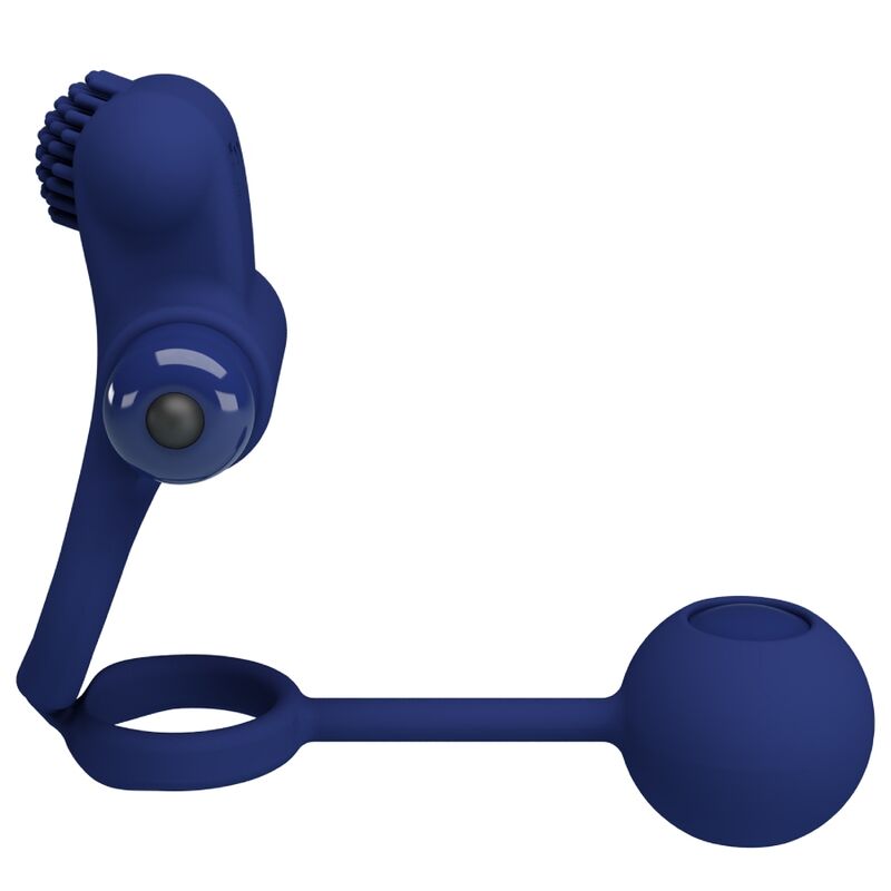 Pretty Love Remington Doppio Anello Vibrante con Pendente Blu – immagine 2
