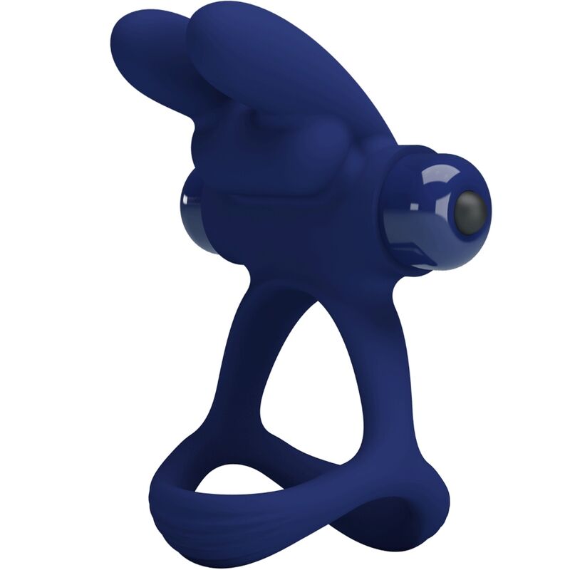 Pretty Love Francisco Doppio Anello Vibrante Coniglietto Blu – immagine 3