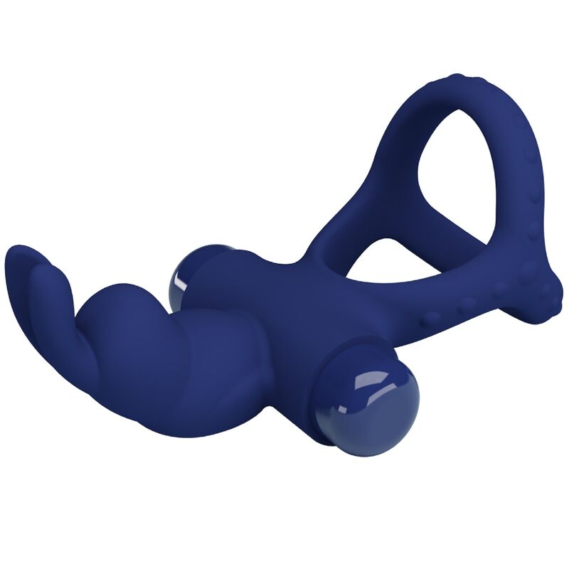 Pretty Love Luchito Doppio Anello Vibrante Coniglietto Blu – immagine 5