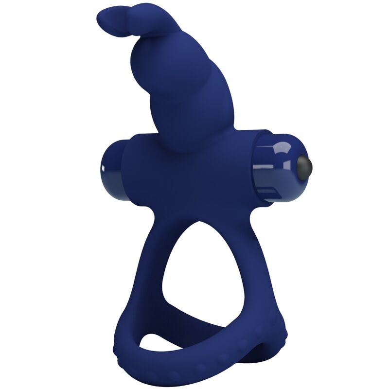 Pretty Love Luchito Doppio Anello Vibrante Coniglietto Blu