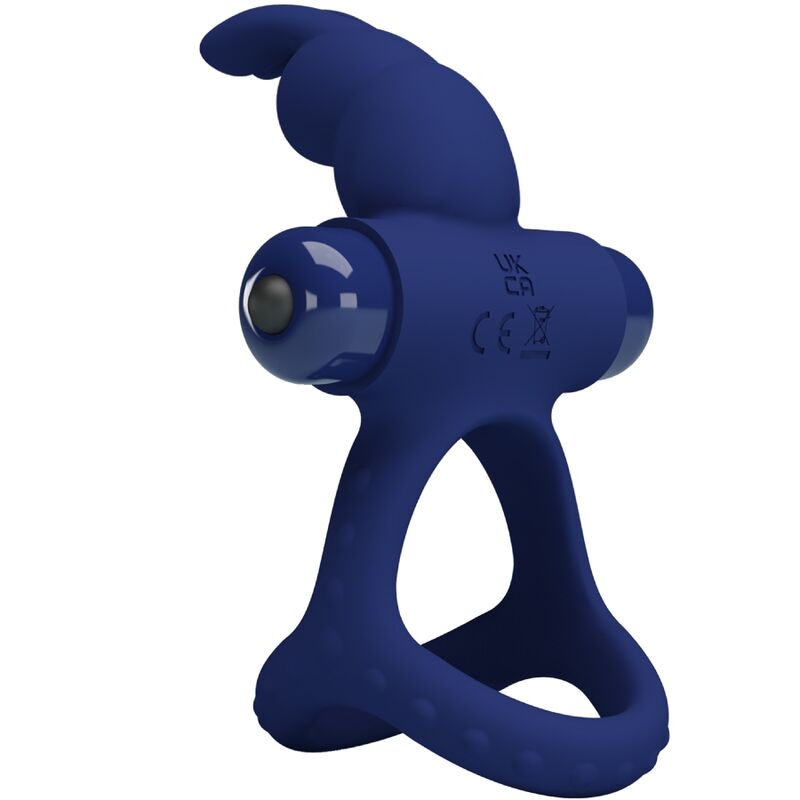 Pretty Love Luchito Doppio Anello Vibrante Coniglietto Blu – immagine 3