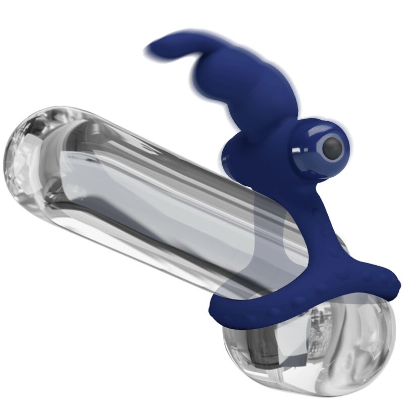 Pretty Love Luchito Doppio Anello Vibrante Coniglietto Blu – immagine 6