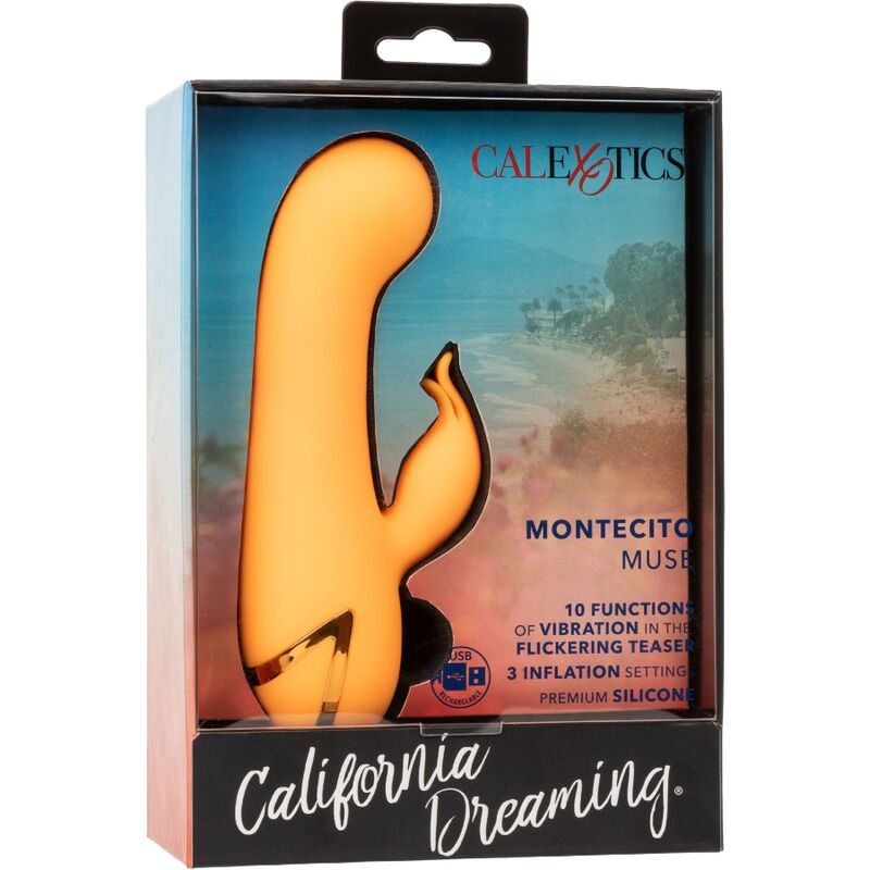 CalExotics California Dreaming Montecito Muse Vibratore Rabbit Arancione – immagine 10